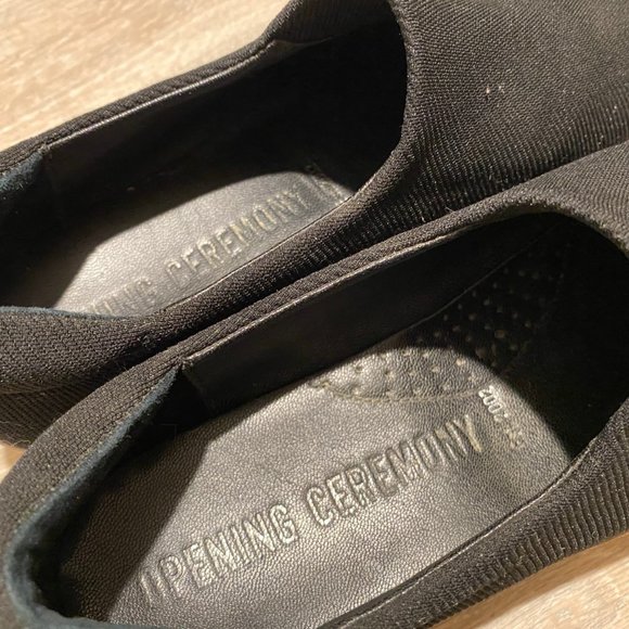 Opening Ceremony Black Platform Sneakers, Slip On - Picture 4 of 8